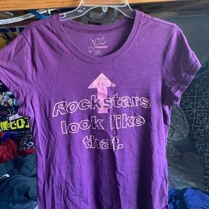 Purple Rockstar tee